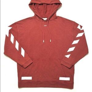 Off white red/maroon seeing things hoodie